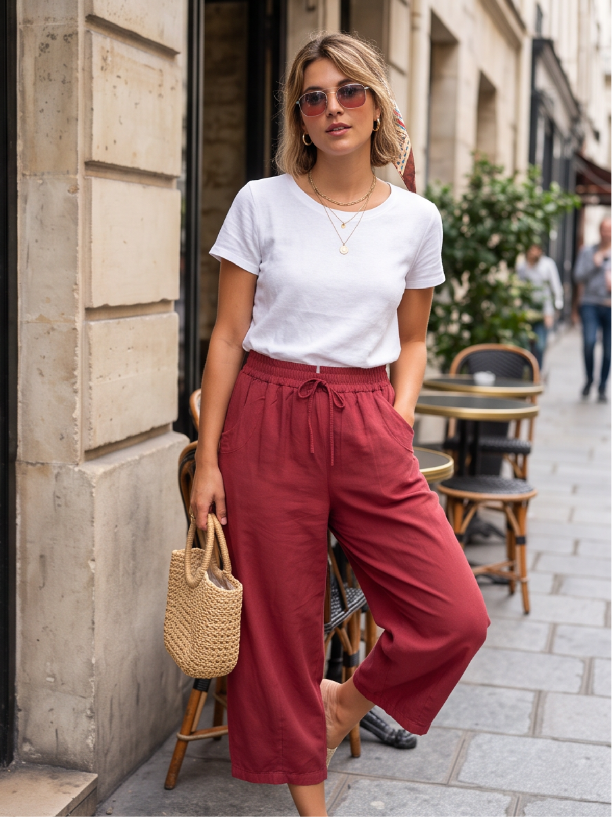 Pantalon Suzanne - Coloré Fluide Chic