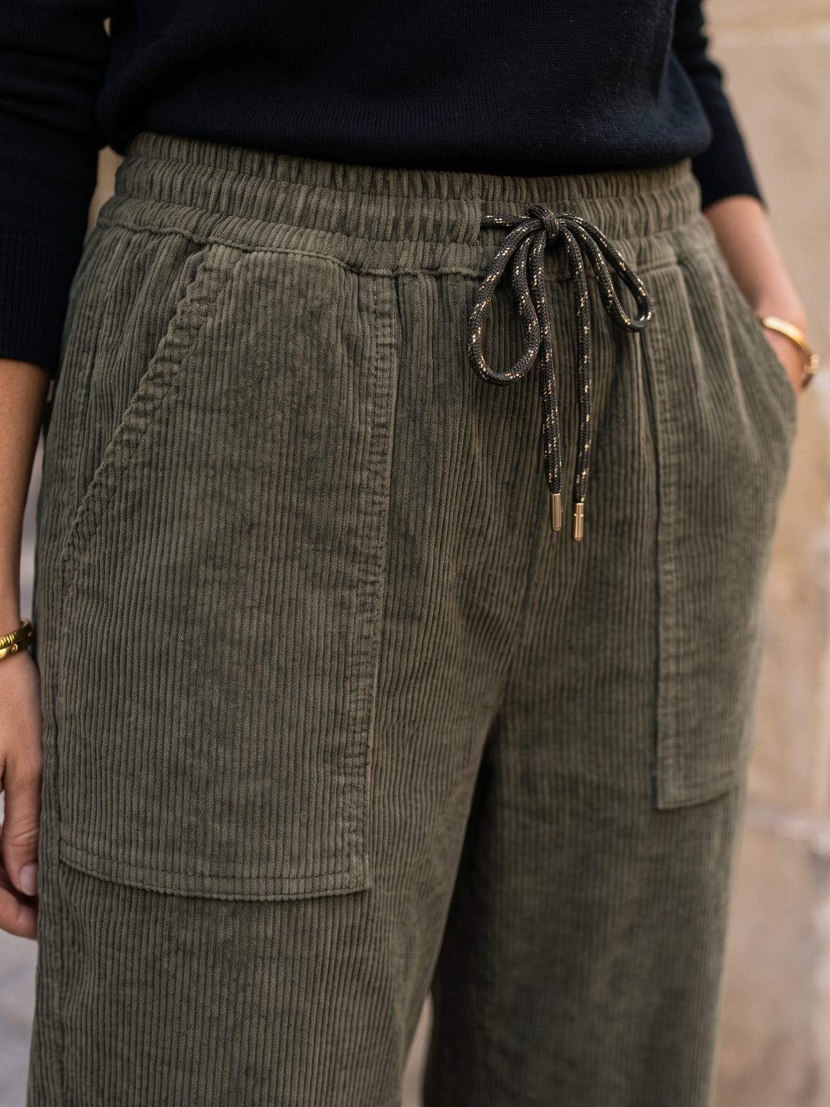 Pantalon Zoé - Velours Côtelé Stretch