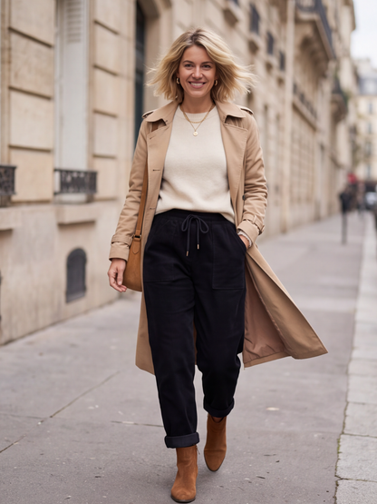 Pantalon Zoé - Velours Côtelé Stretch