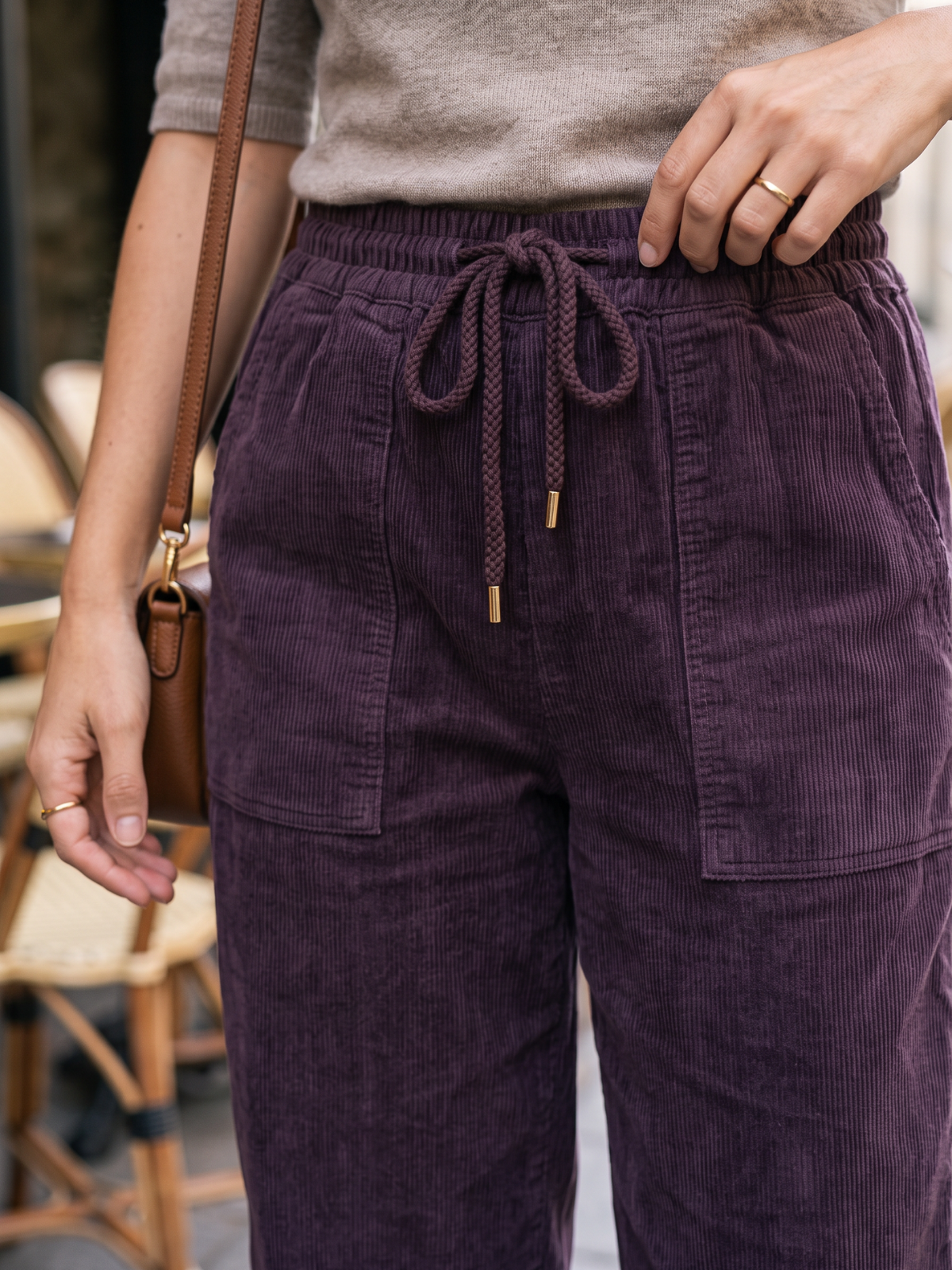 Pantalon Zoé - Velours Côtelé Stretch