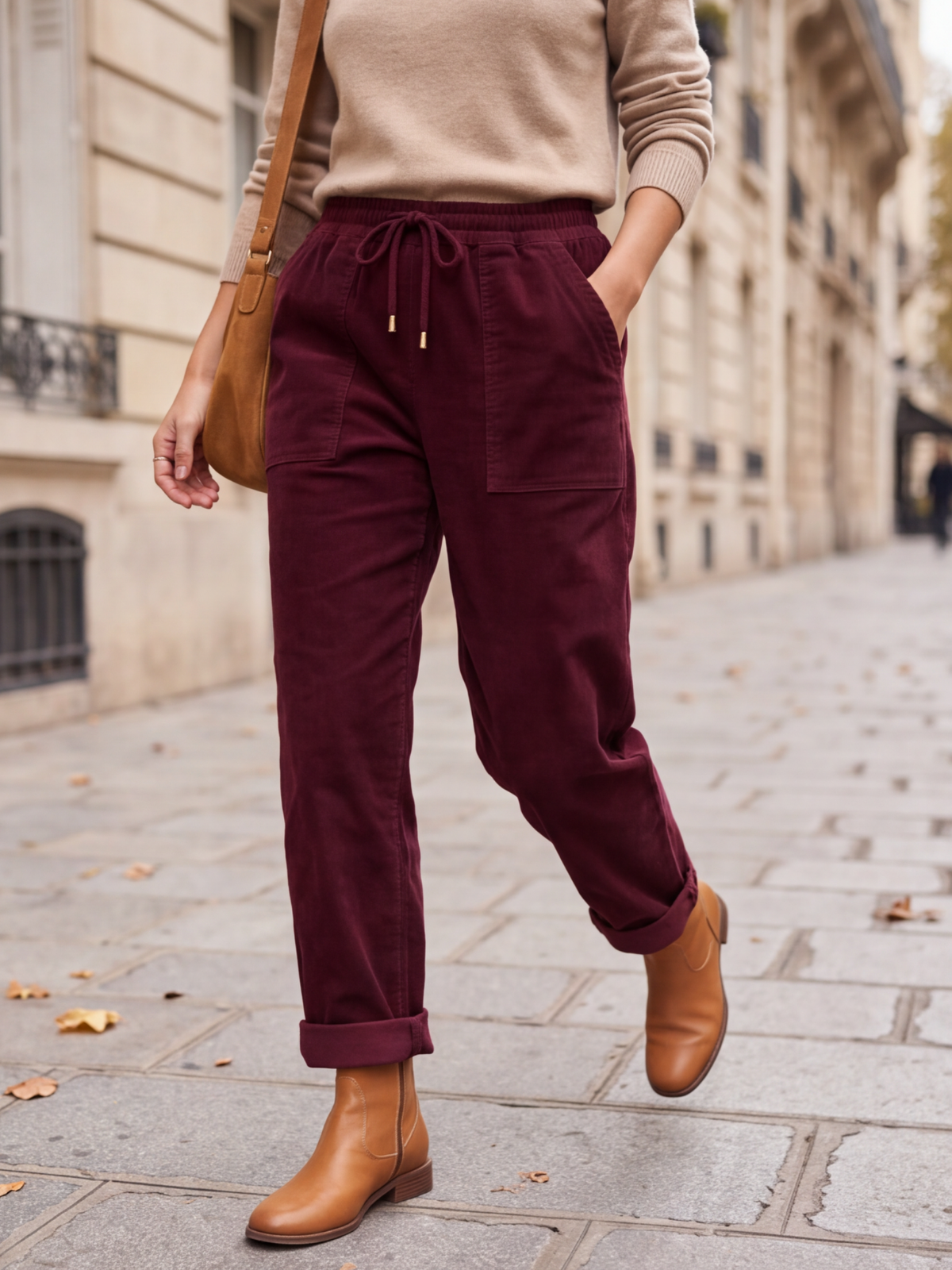 Pantalon Zoé - Velours Côtelé Stretch