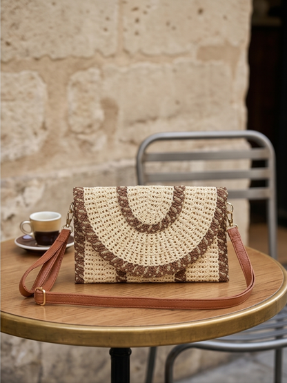 Petit Sac Raphia Doré
