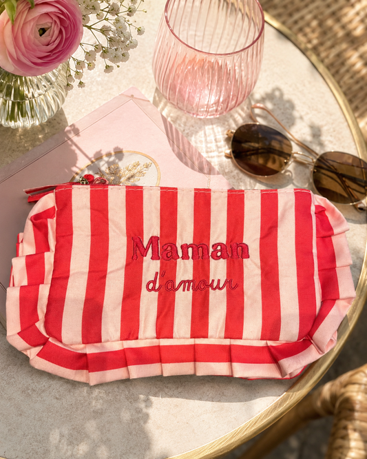 Pochette Brodée Maman