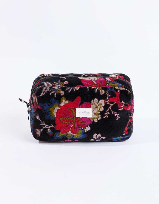 Pochette Karuni Floral coloris Noir La Fiancée du Mékong - Hippie Chic