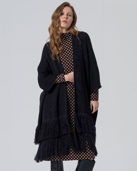 Poncho Franges Bohème