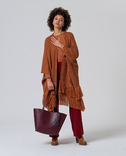 Poncho Franges Bohème