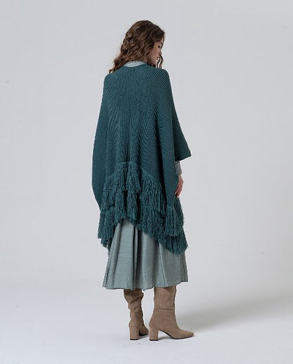 Poncho Franges Bohème