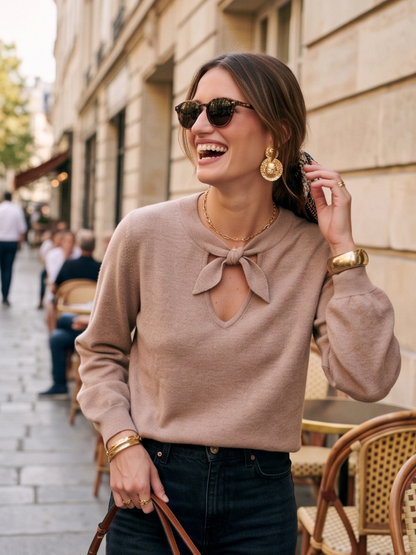 Pull Alphonsine - Encolure Nouée