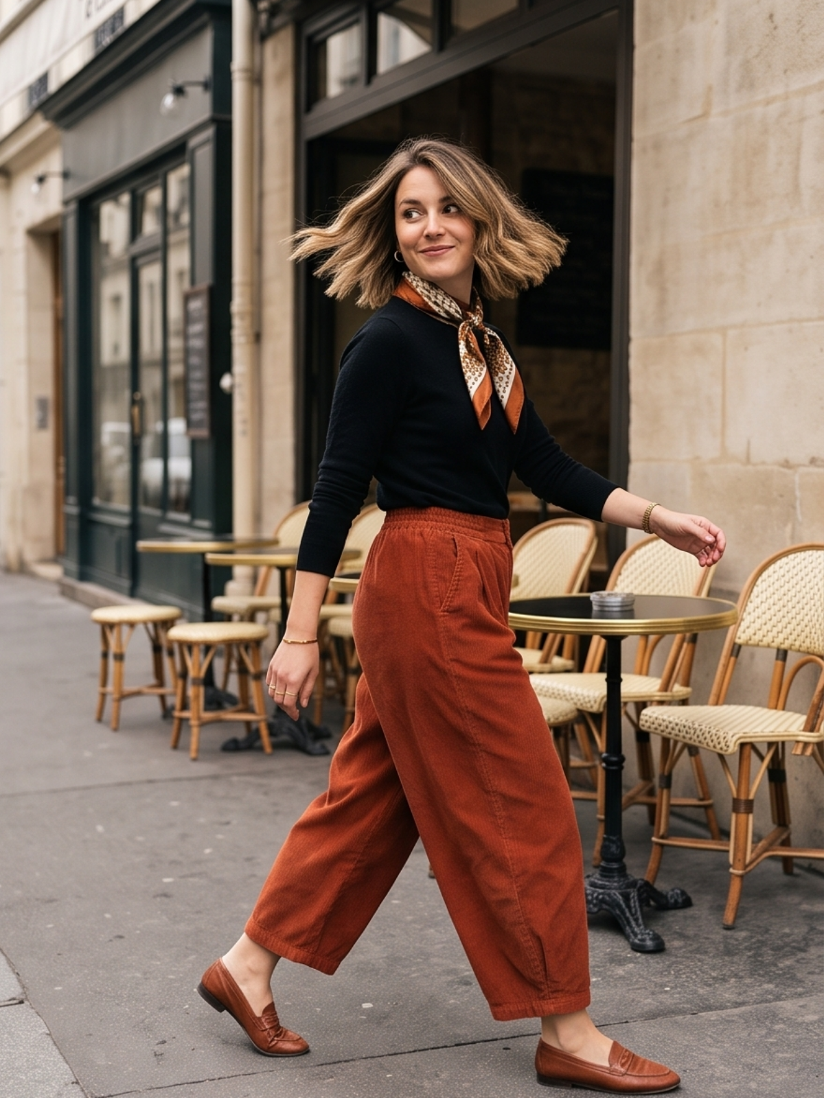 Pantalon Clémence - Velours Côtelé Large