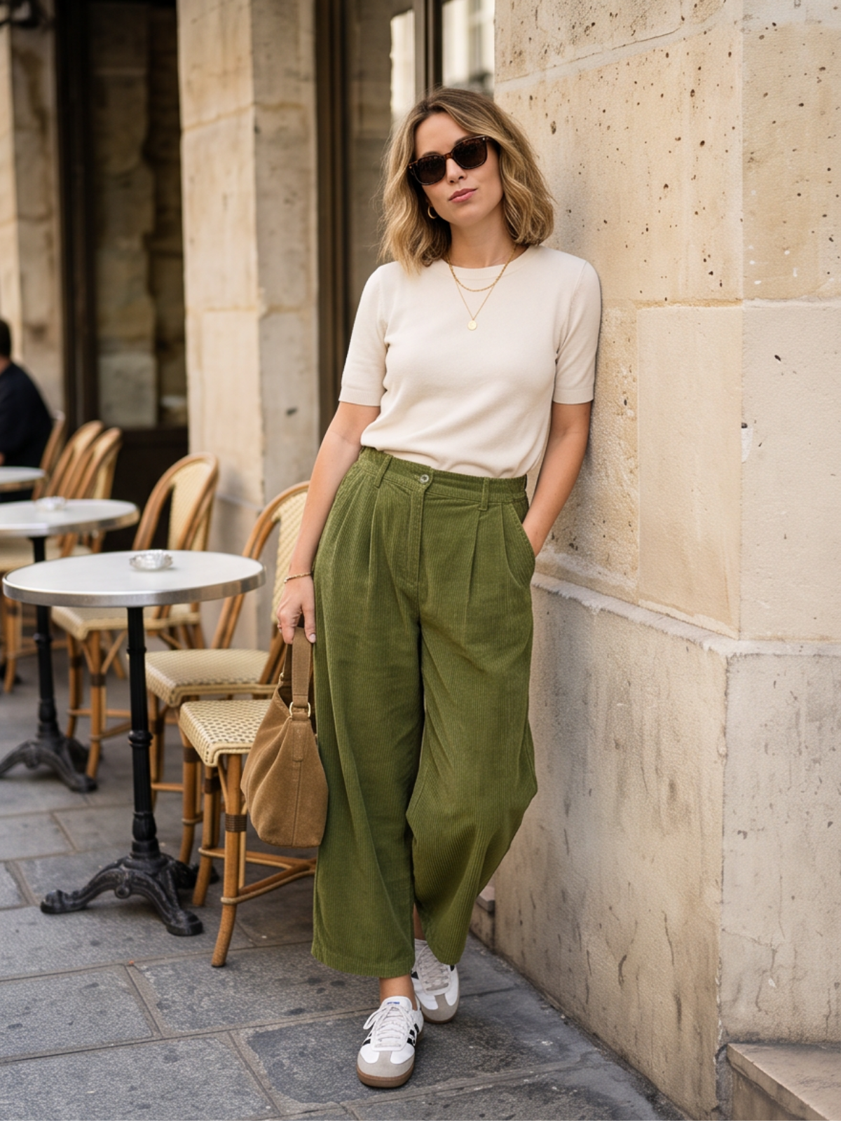 Pantalon Clémence - Velours Côtelé Large