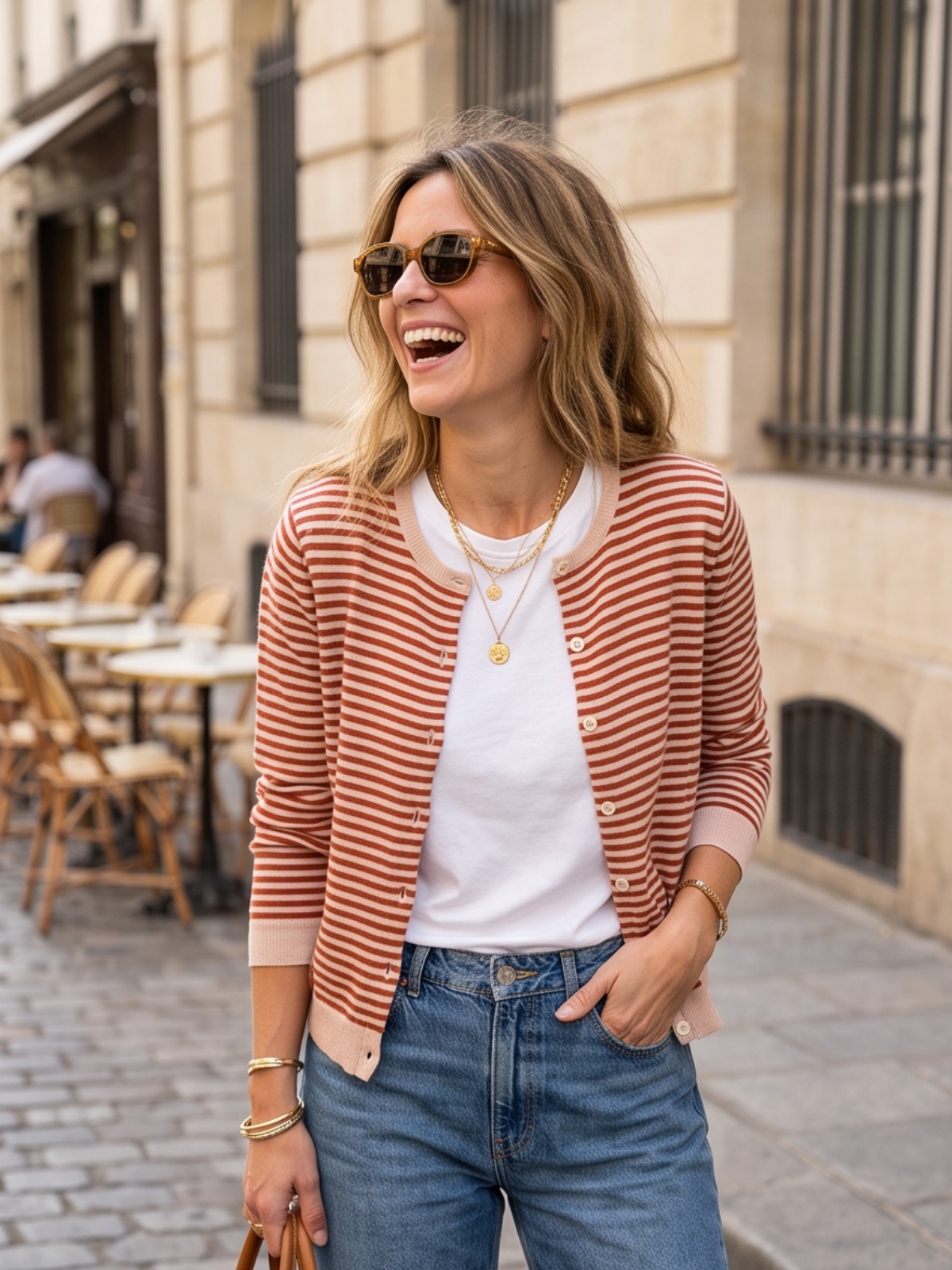 Pull Camille - Rayures Automne