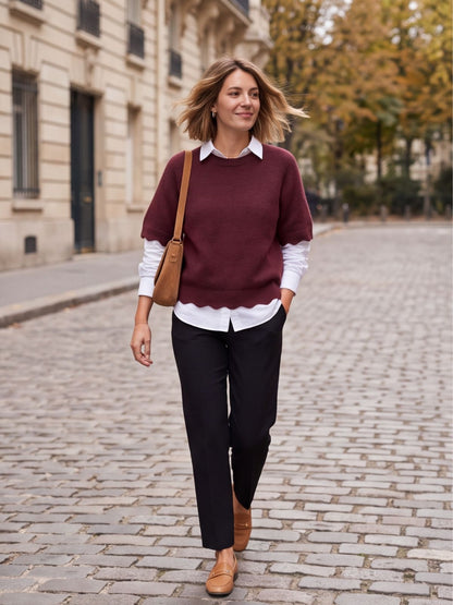 Pull Capucine - Manches Courtes Alpaga