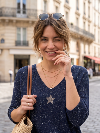 Pull Célia - Lurex Étoilé