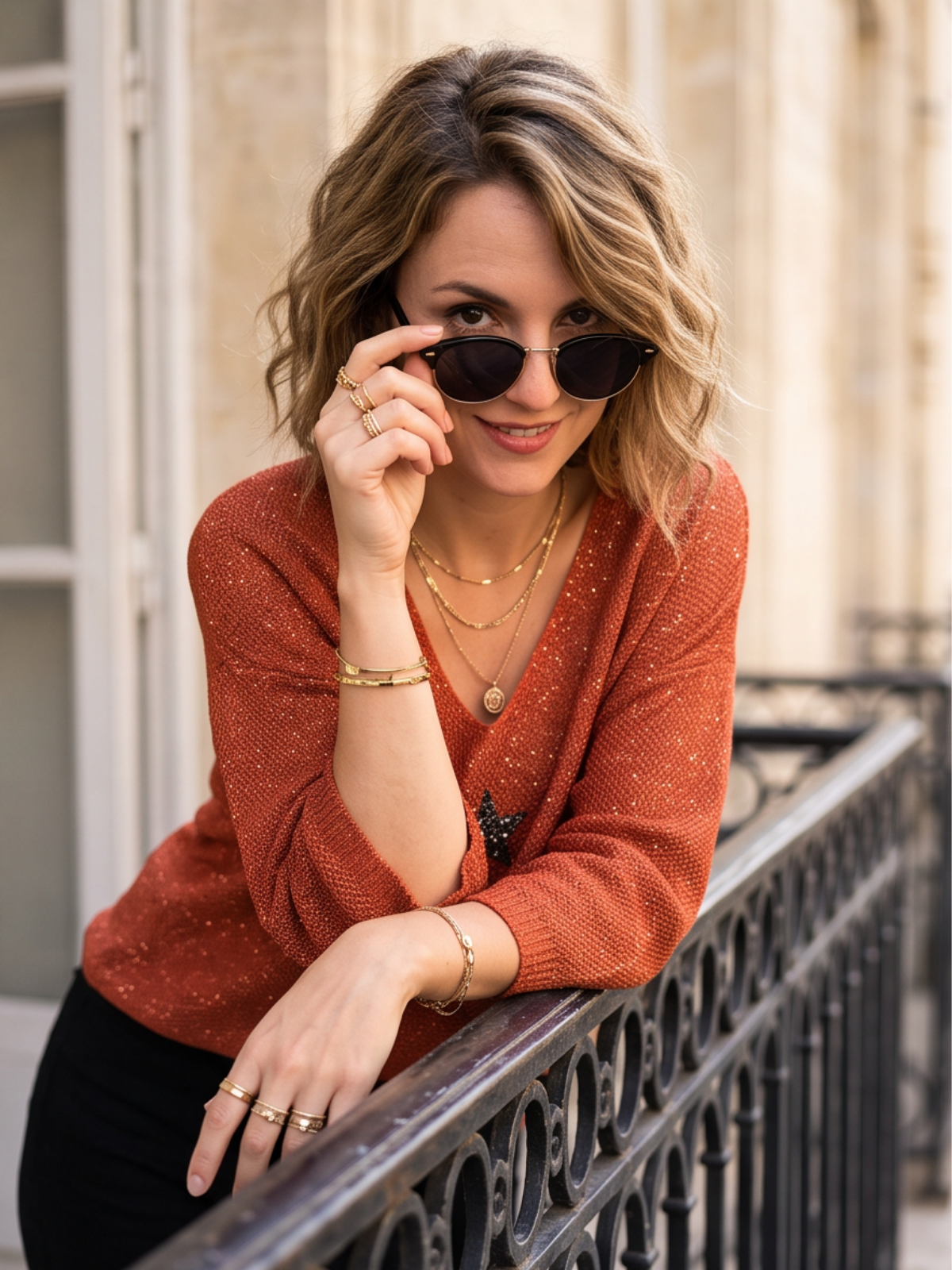 Pull Célia - Lurex Étoilé