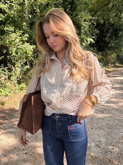 Chemise à Pois Coton