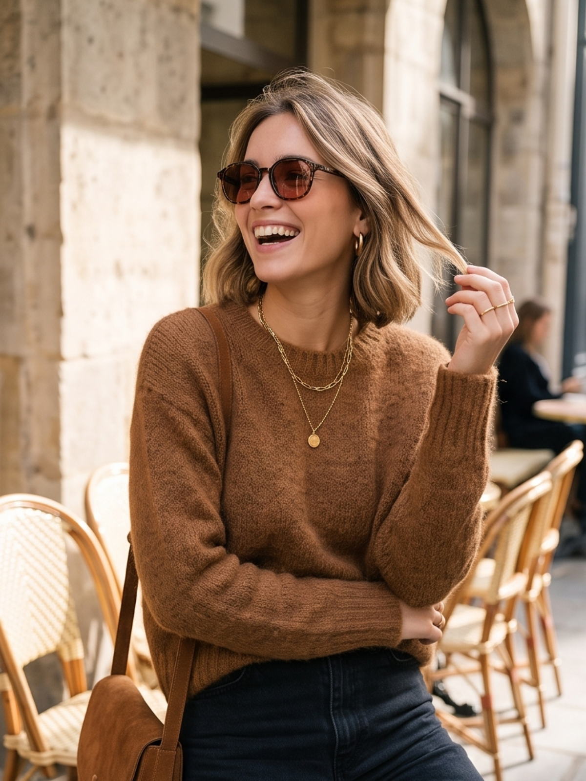 Pull Cosy Mohair Col Rond