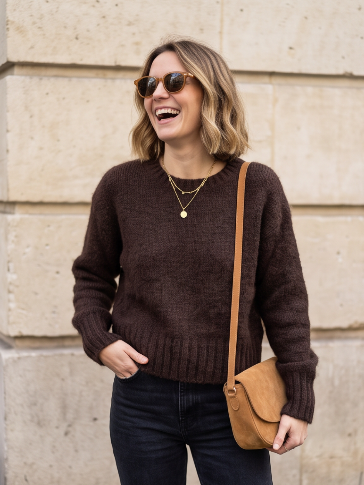 Pull Cosy Mohair Col Rond
