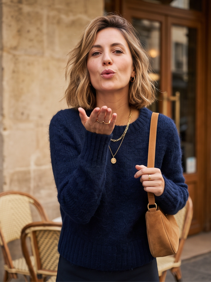Pull Cosy Mohair Col Rond