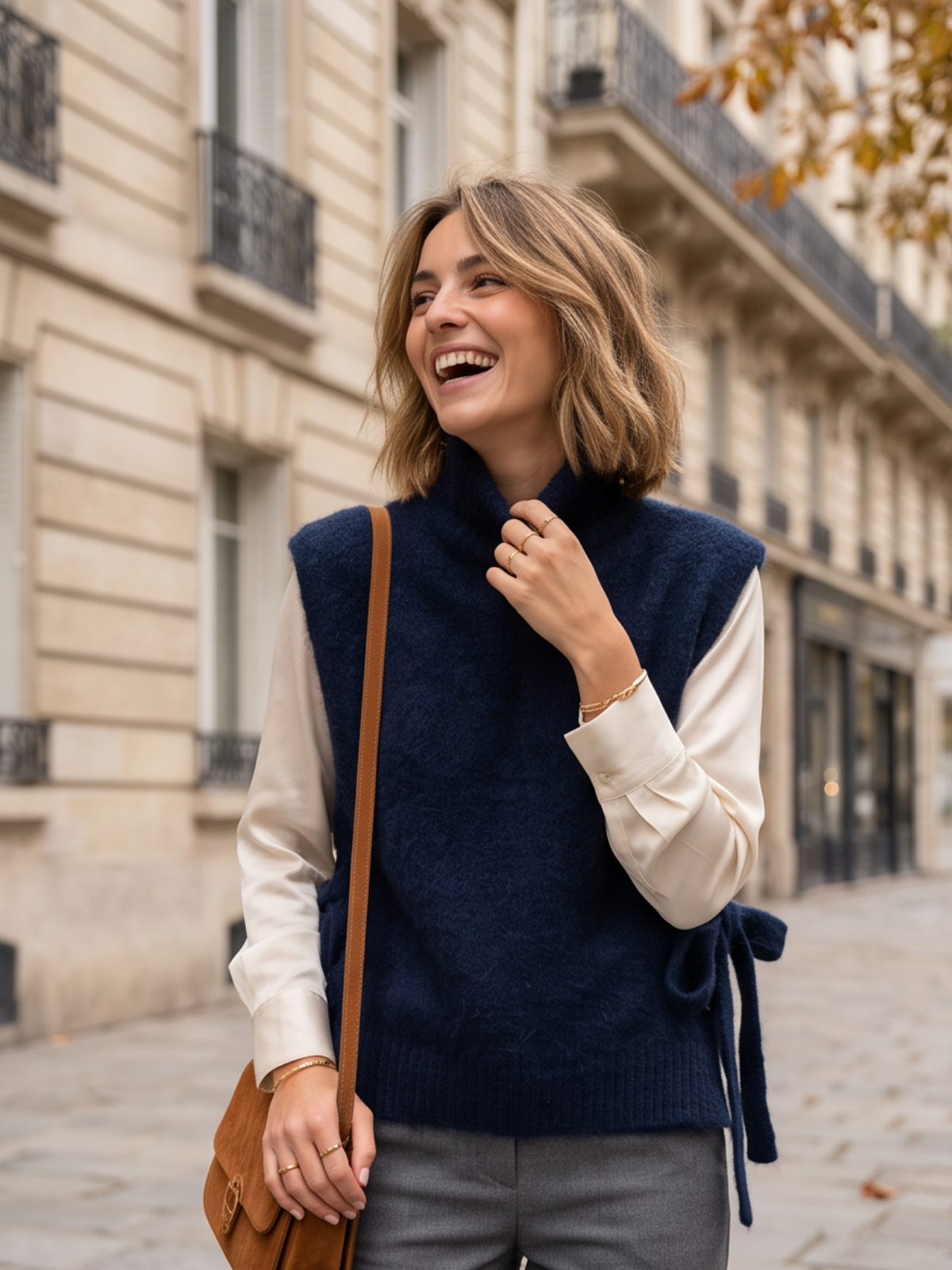 Pull Eliette - Sans Manches Col Roulé