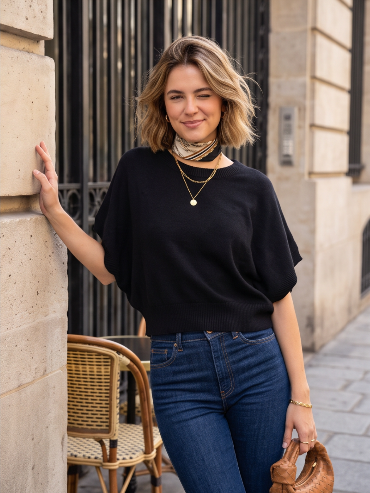 Top Enora - Manches Chauve-Souris
