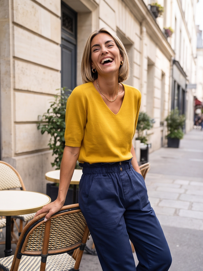 Pull Firmine - Col V Manches Courtes