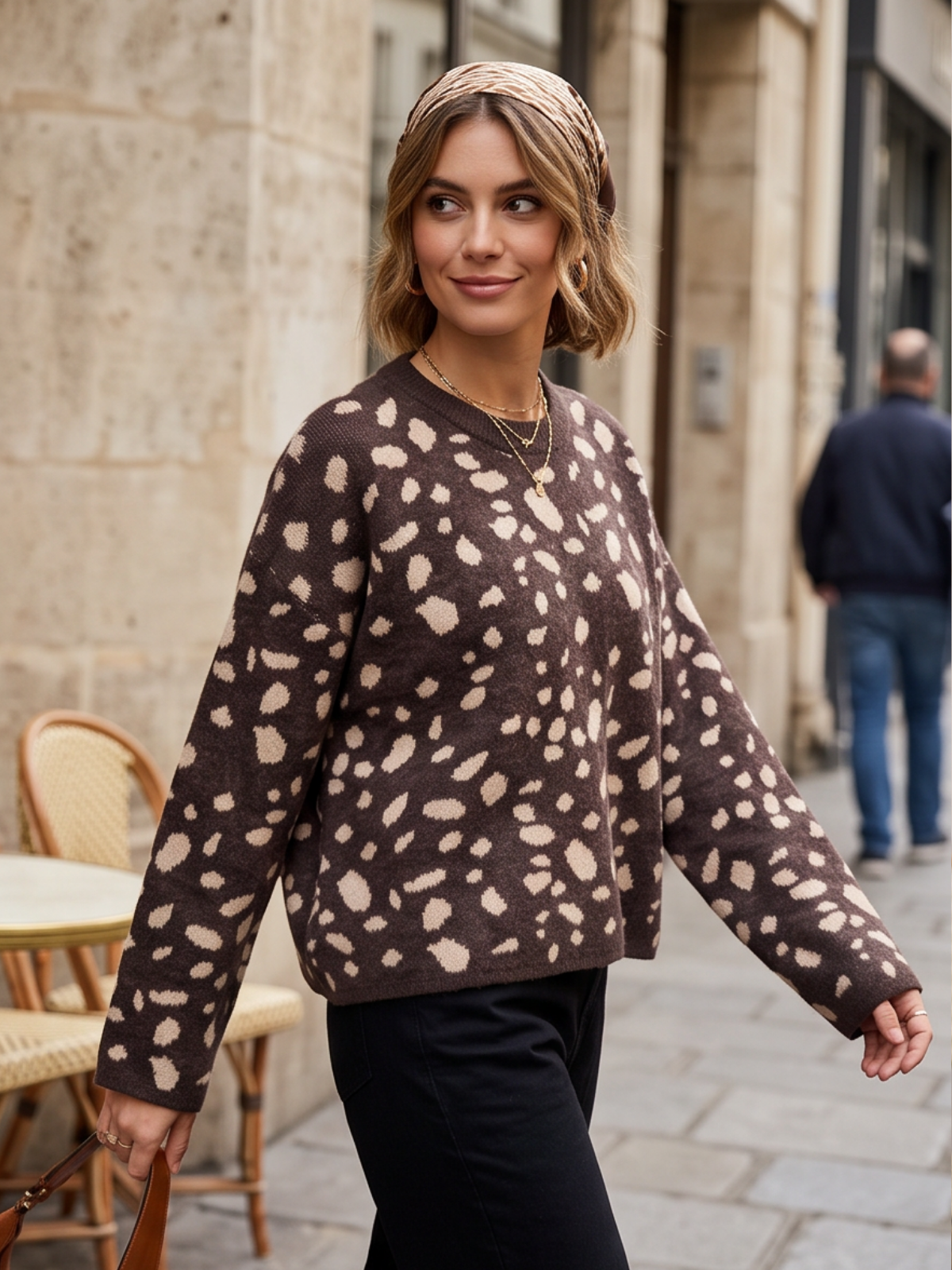 Pull Léonide - Bambi Marron
