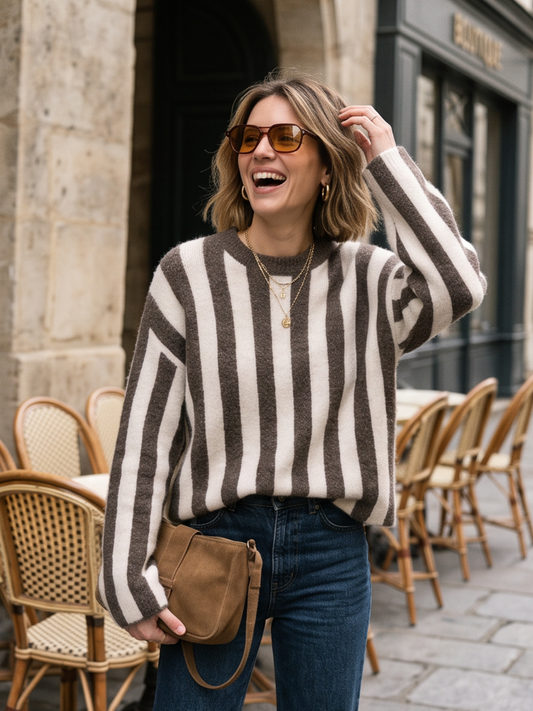 Pull Margaux - Rayures Bicolores