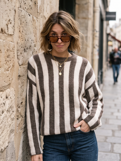 Pull Margaux - Rayures Bicolores