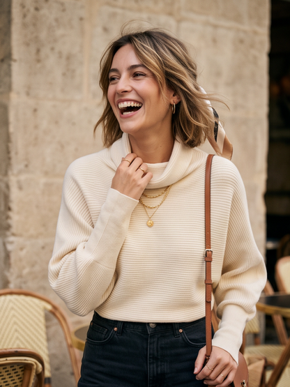 Pull Modestine - Col Roulé Cocon
