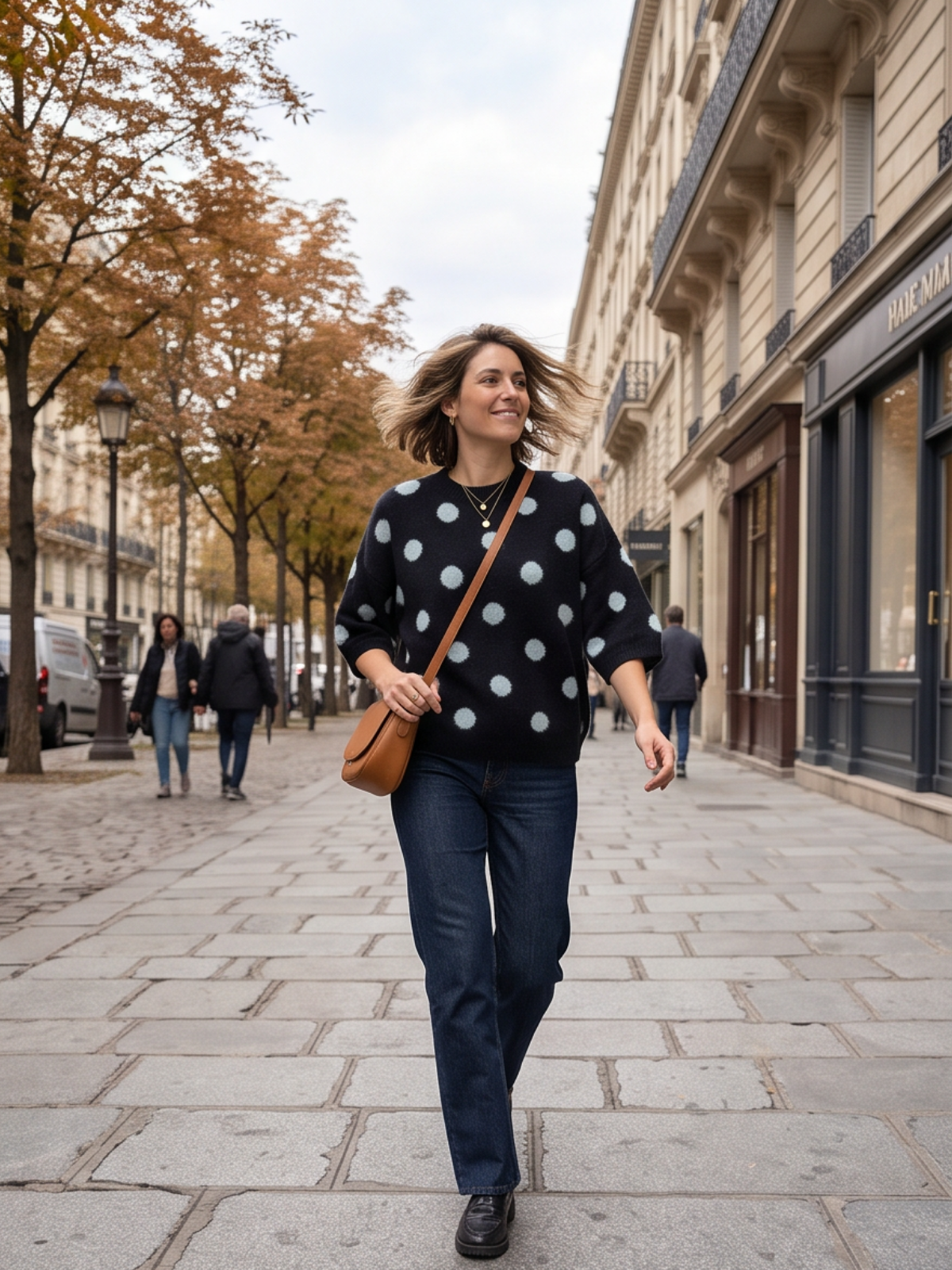 Pull Poppy - Pois Manches 7/8