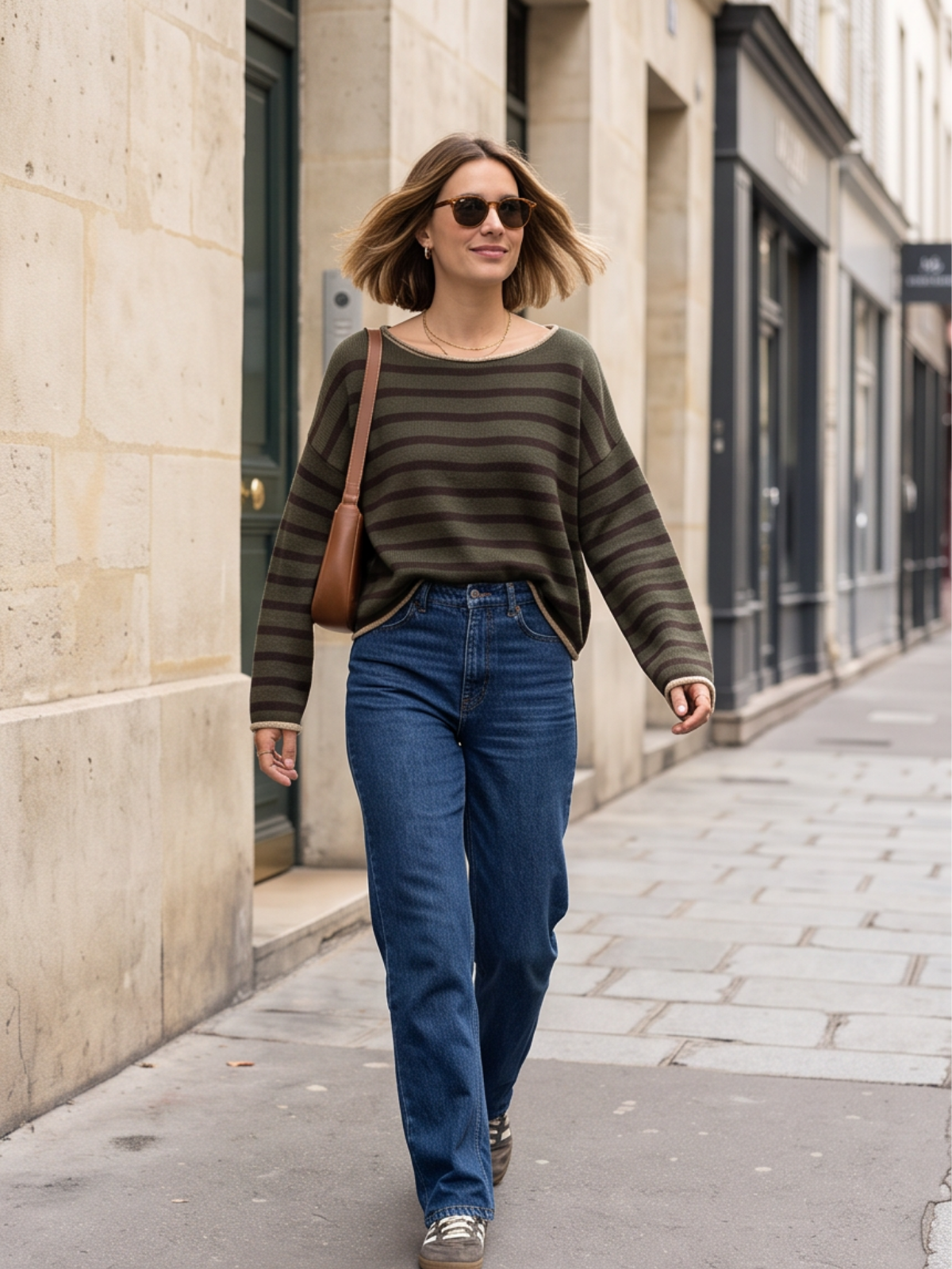 Pull Sixtine - Rayé Col Lamé