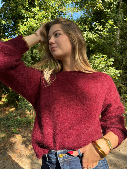 Pull en mohair et laine taille unique