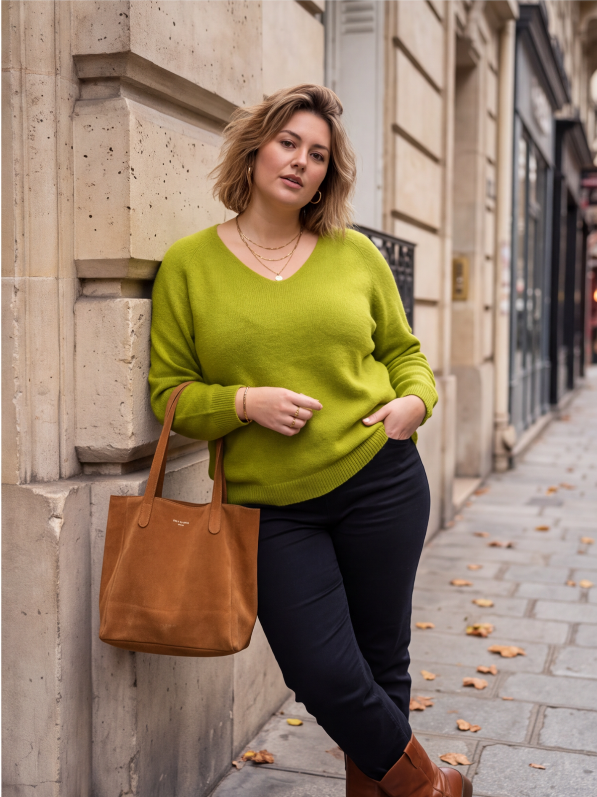 Pull Véronique - Col V Alpaga
