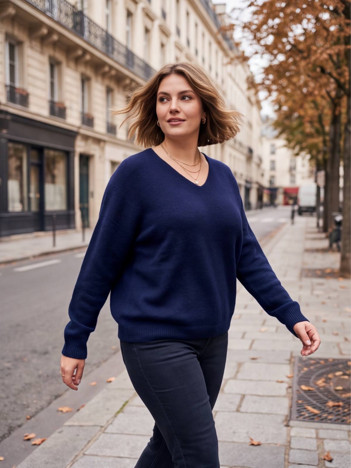 Pull Véronique - Col V Alpaga