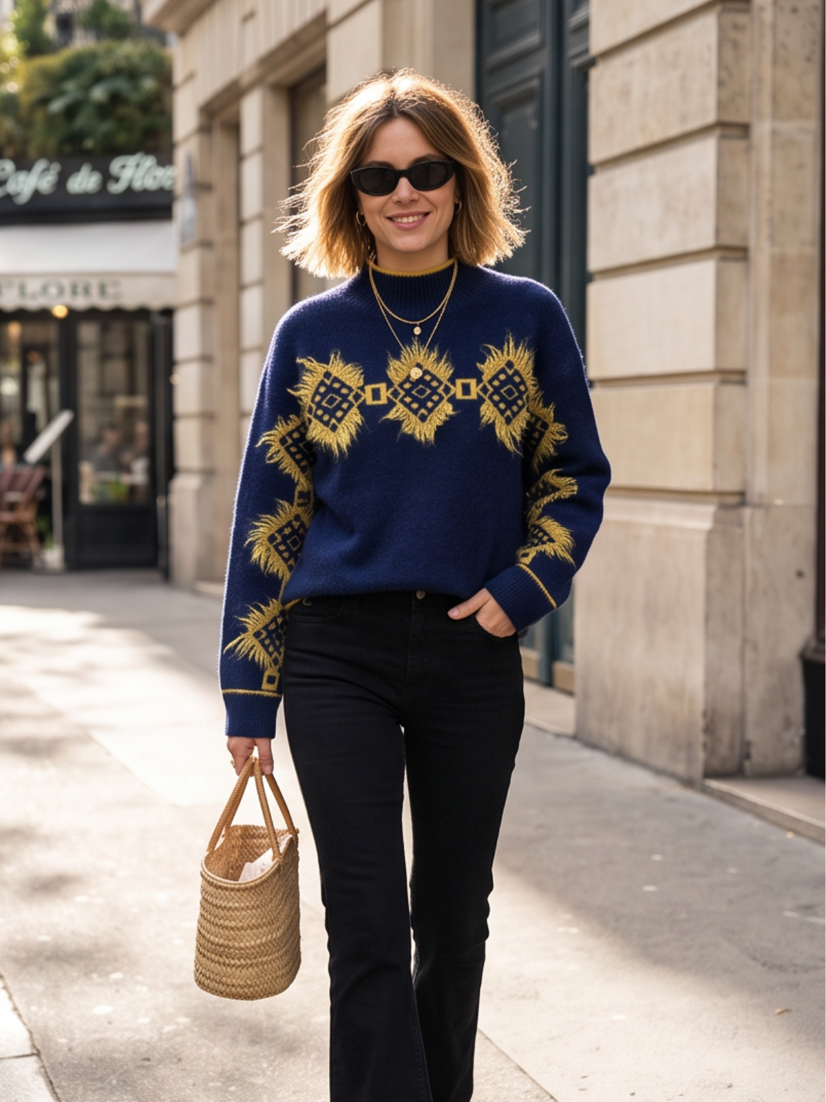 Pull Auréa - Marine