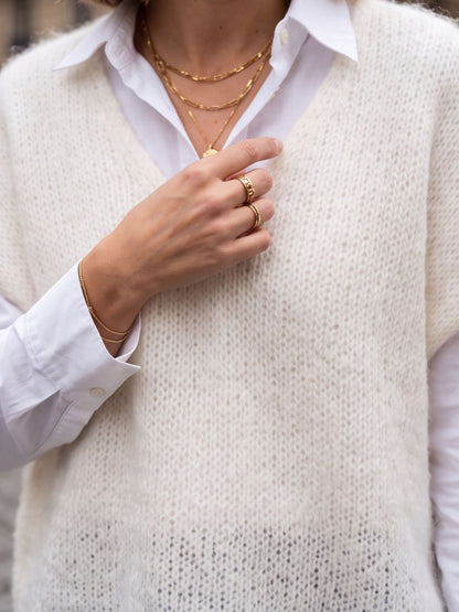 Pull cape Allegra - cape col v Mohair