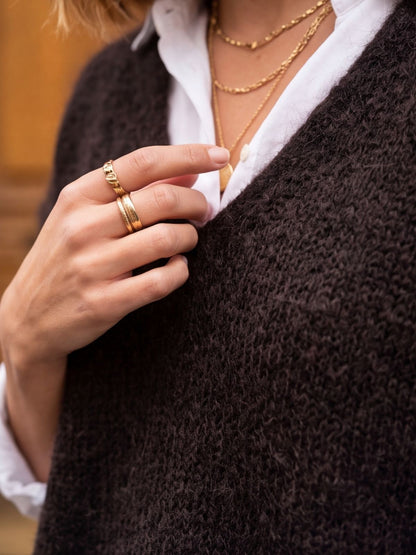 Pull cape Allegra - cape col v Mohair
