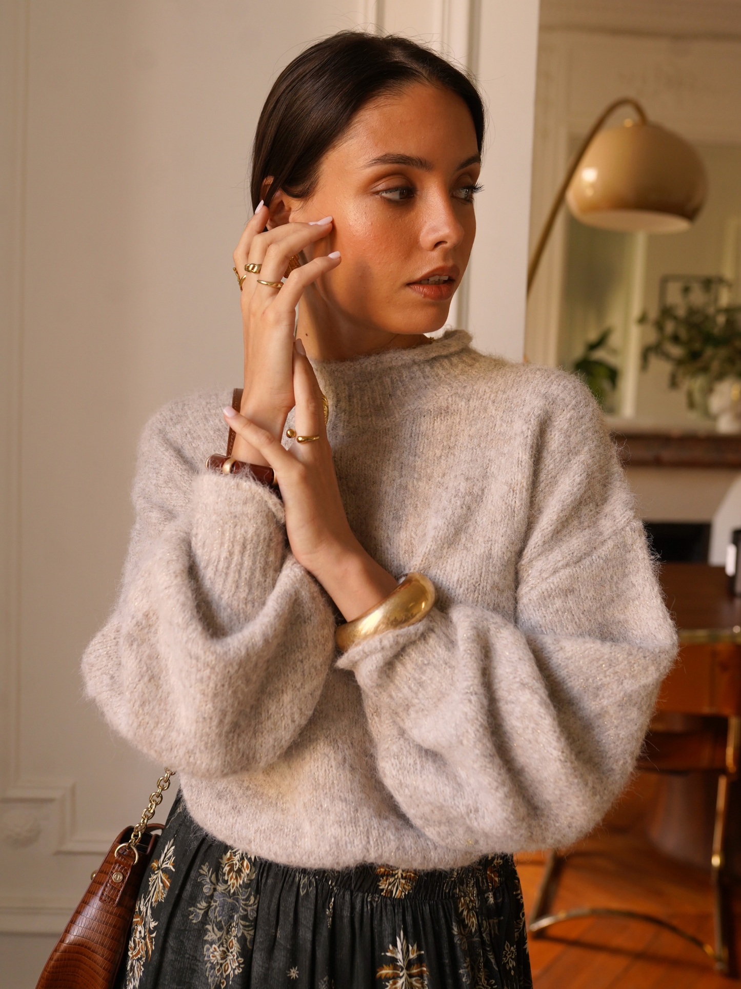 Pull Doux Col Montant