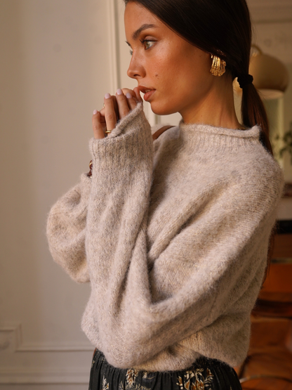 Pull Doux Col Montant