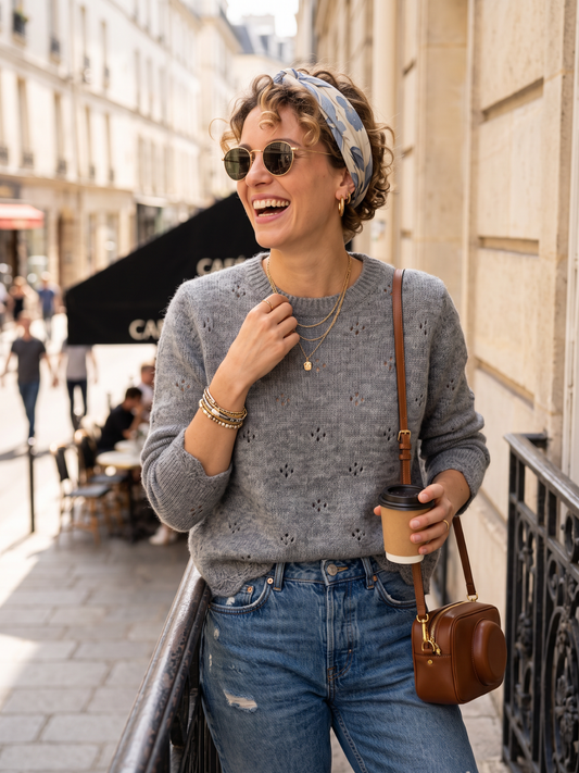 Pull Servane - Maille Pointelle