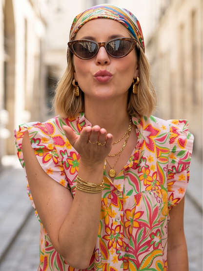 Robe Camille - Fleurs Multicolores