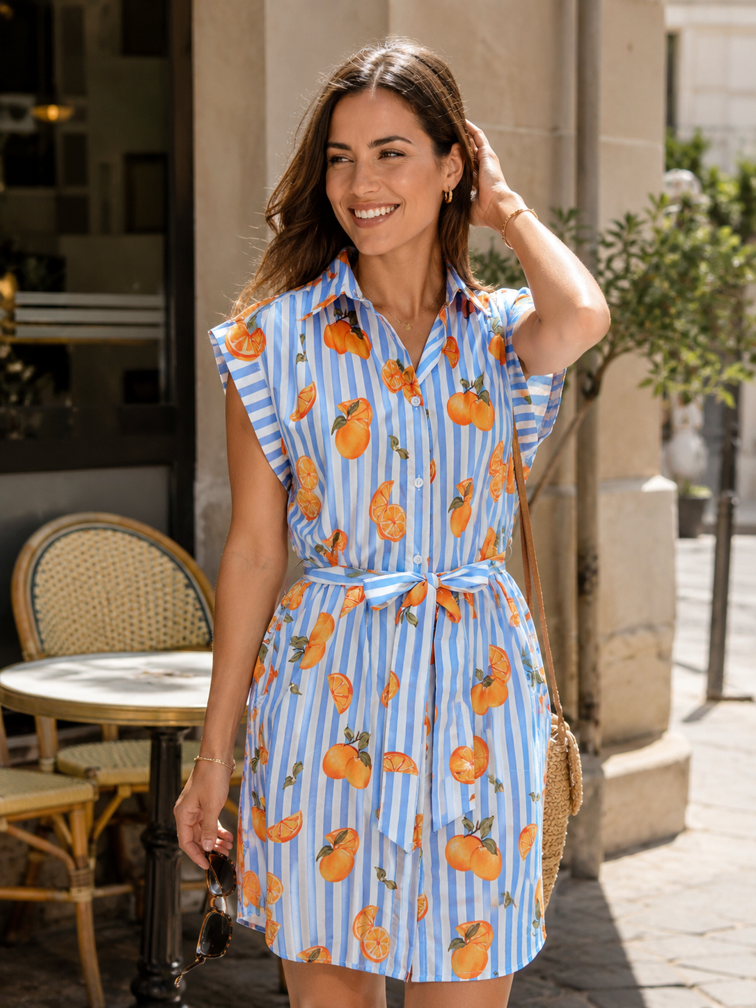 Robe Chemise Agrumes