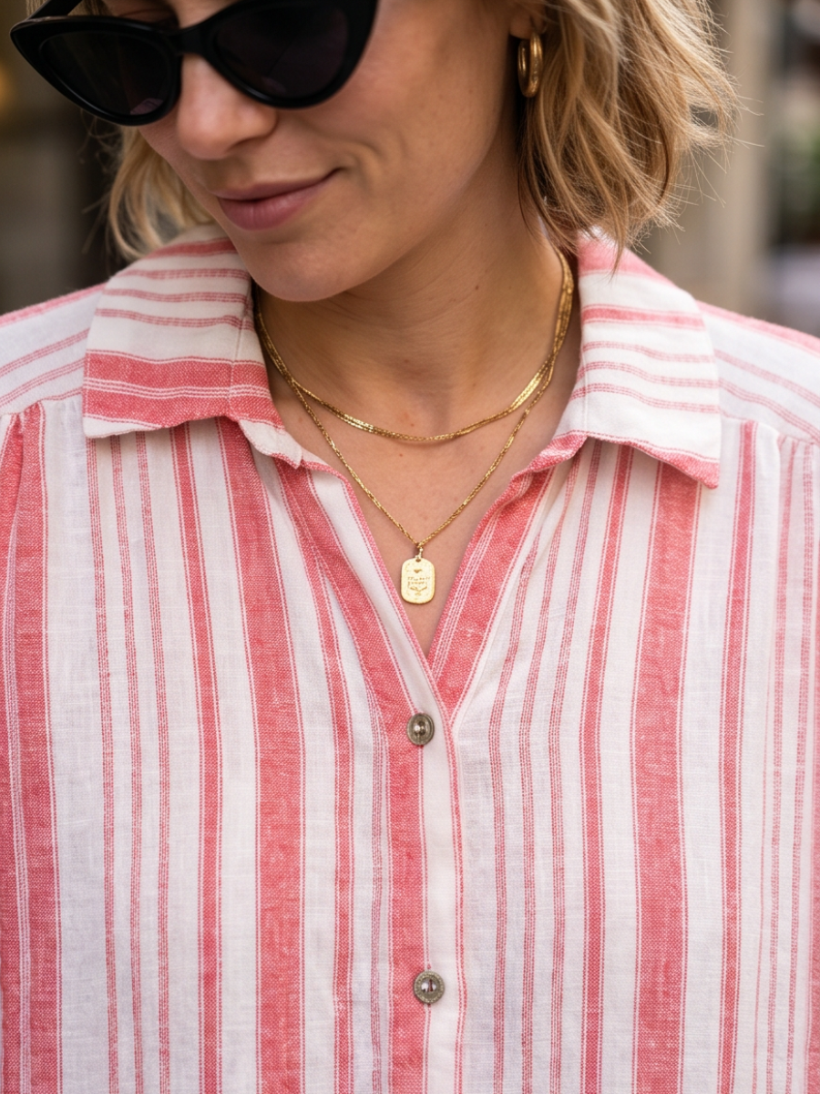 Robe Coline - Colorée Boutonnée