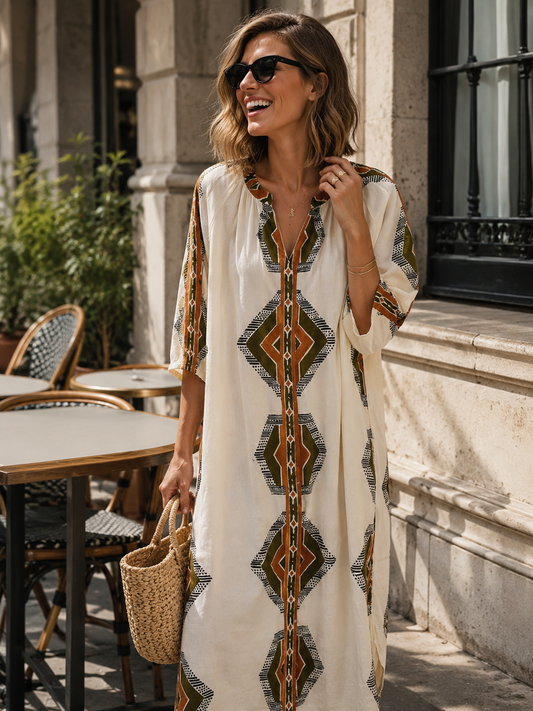 Robe Coton Poches Inka