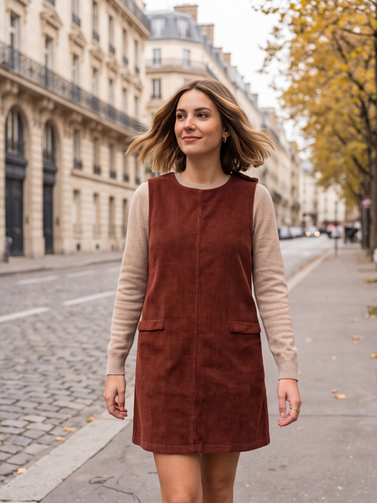 Robe Daphné - Chasuble Velours Côtelé