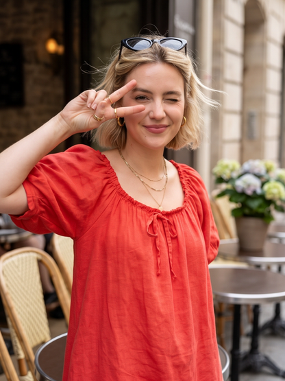 Robe Juliette - Lin Colorée