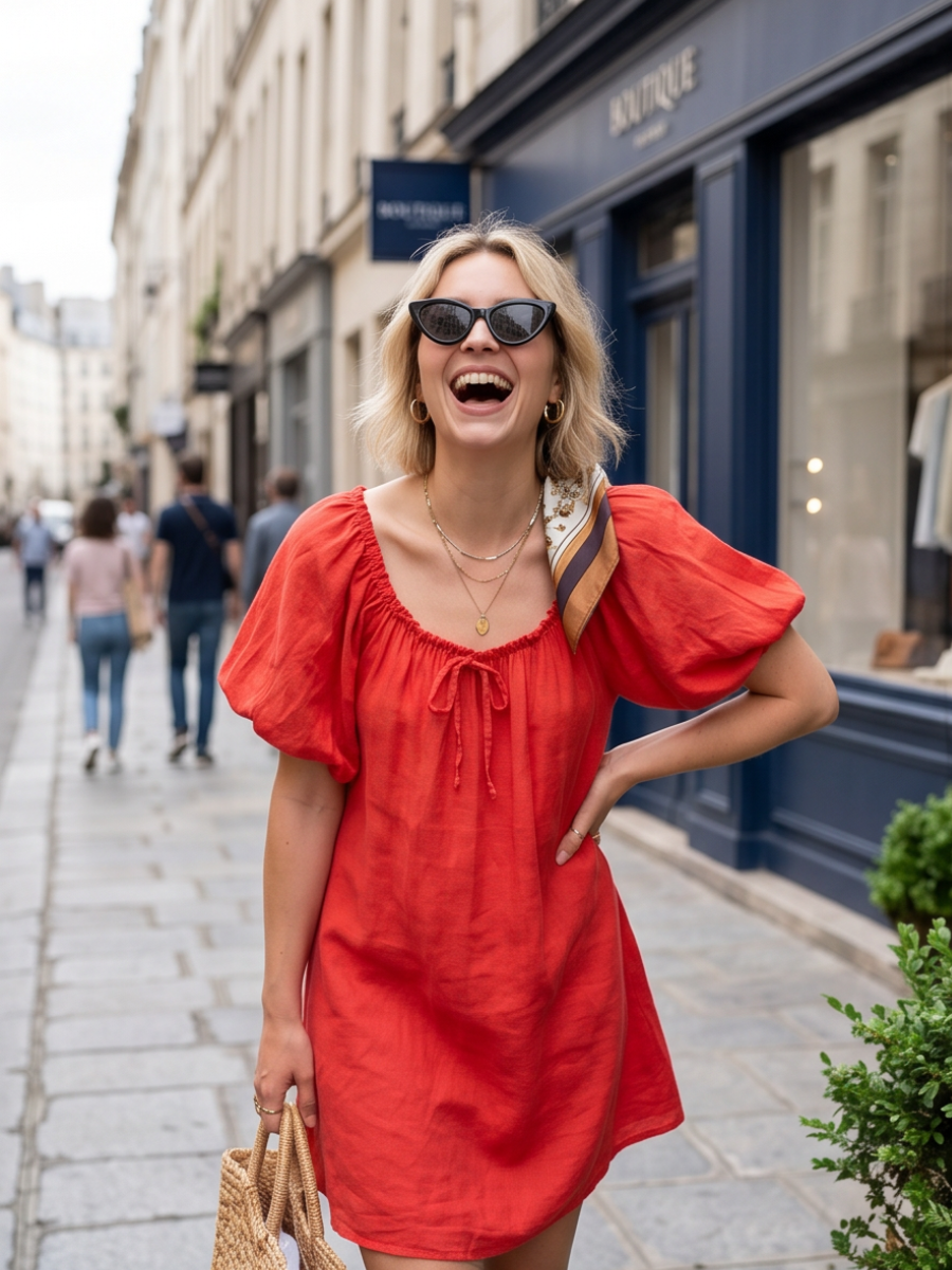 Robe Juliette - Lin Colorée