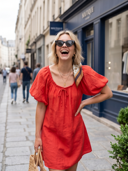 Robe Juliette - Lin Colorée