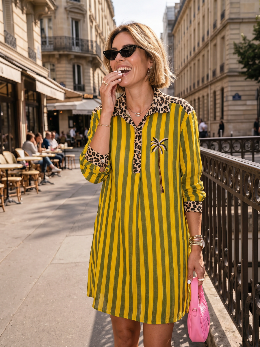 Robe Juliette - Rayures Multicolores
