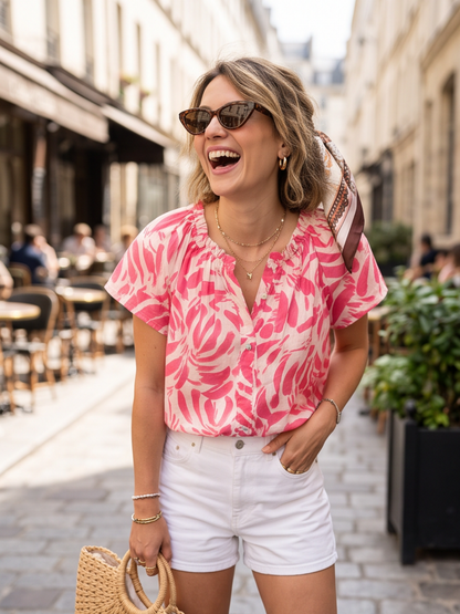 Blouse Lise - Imprimée Colorée